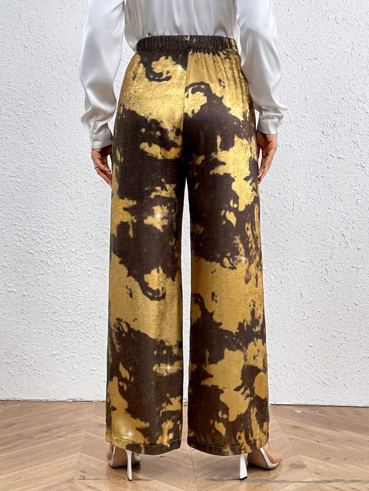 Elastic Waist Ombre Pants Fall Cloth For Women