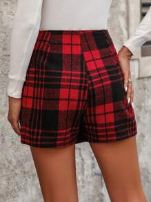 Chiquease Checked Print Wrapped Skorts - Multicolor - View 2