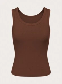 SHEIN Unity Women's Solid Color Tank Top For Summer - Multicolor - View 3