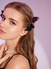 SHEIN MOD Bow Hair Clip Set Cute Claw Clips Hair Slide Hair Barrettes