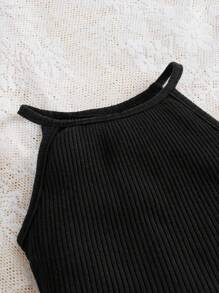 SHEIN Baby Girl 3pcs/Set Casual Halter Neck Tank Top