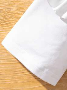 SHEIN 小女孩熊貓心形和字母印花上衣和吊帶裙套裝 - 紅白色 - 查看 4