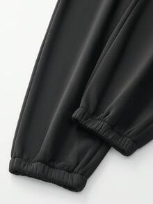 Calvaya Plus Size Women's 2pcs/Set With Slogan & Letter Print - Multicolor - View 7