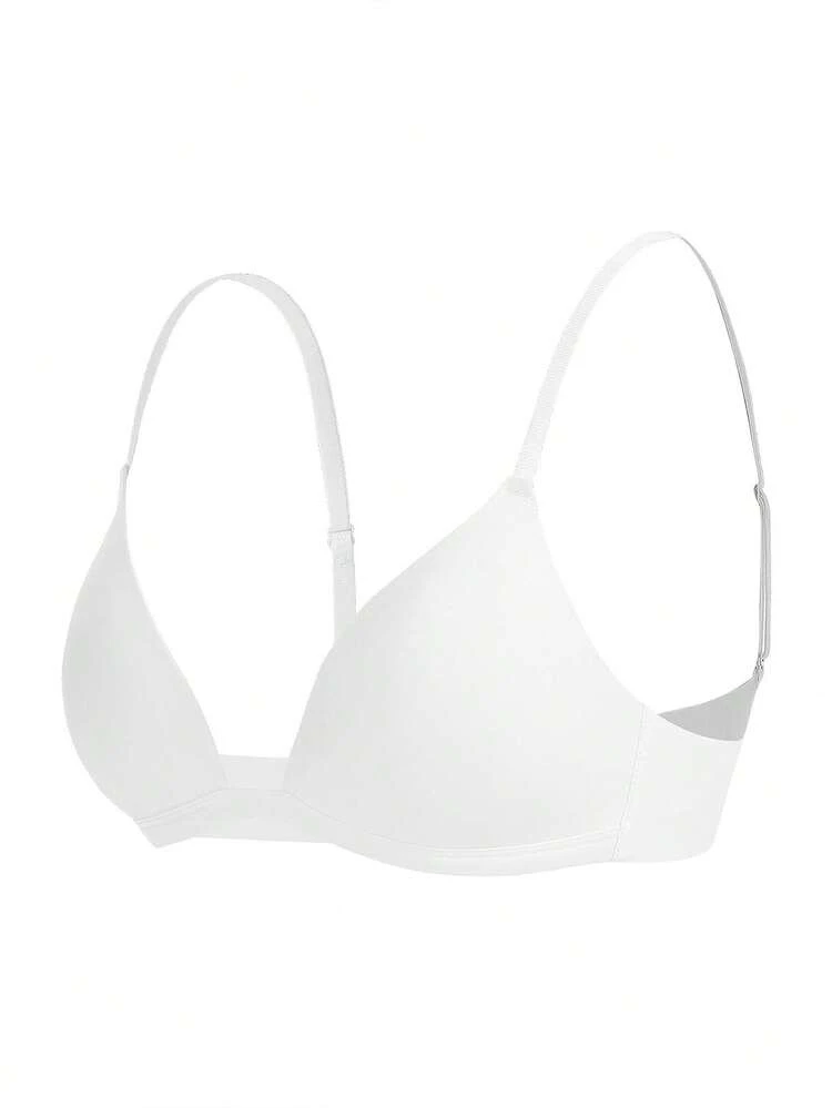 Leisure 3pcs Solid Color Wireless Bra
