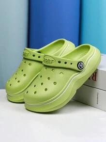 Eva Soft, Comfortable, Lightweight Children's Hollow Shoes - Green - View 5