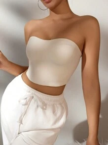 SHEIN Women's Strapless Bra - Apricot - View 5