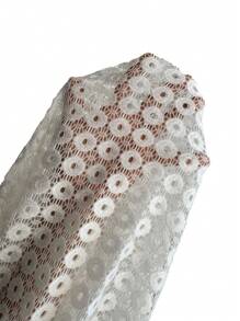 SHEIN VCAY Women'S Elegant Lace Two Piece Set - White - View 7