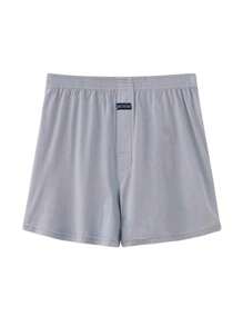 Men'S Loose Fit High Waist Boxer Briefs, Summer - Grey - View 4