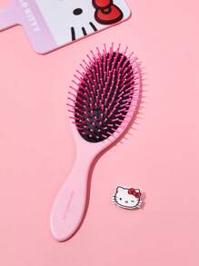HELLO KITTY AND FRIENDS | SHEIN 卡通印花粉色靠垫发刷 - 粉色 - 查看 4