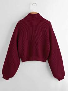ROMWE Kawaii Turtleneck Long Sleeve Sweater, School,Long Sleeve Tops