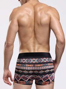 Men'S Geometric Pattern Boxer Briefs - Multicolor - View 2