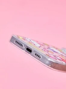 HELLO KITTY AND FRIENDS | SHEIN Cute Cartoon Clear Phone Case, Compatible With IPhone - Clear - View 6