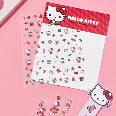 HELLO KITTY AND FRIENDS | SHEIN Tecknat Mönster Söt Nagelklistermärke Uppsättningar