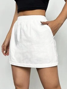 Solflare 加大码白色休闲裙，夏季时尚，椰子女孩，女生旅行，女士度假装 - 白色 - 查看 3