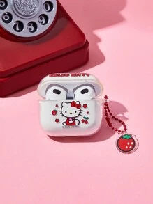 HELLO KITTY AND FRIENDS | SHEIN Cute Cat PatternedTransparent Earphone Case - Clear - View 4