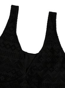 SHEIN Swim Bikini monocolore vita alta