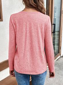 SHEIN LUNE 女性休閒心型印花t恤