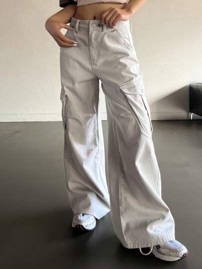 DAZY 女性純色貨物牛仔褲