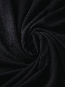 SHEIN Privé Talla grande Vestido de tirantes girante delantero con abertura bajo con fruncido