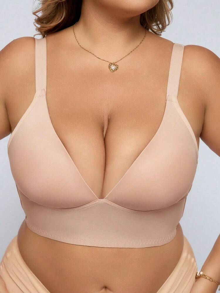 2pcs/Set Plus Size, Wireless Bra