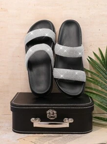 SHUZIA Women's Wedge Heel Platform Sandals - Silver - View 3