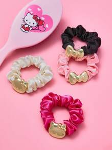 HELLO KITTY AND FRIENDS | SHEIN 4 件光滑柔软金色发带