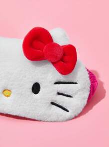 HELLO KITTY AND FRIENDS | SHEIN Bow Decor Cat Shaped Plush Cute Eye Mask