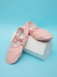 兒童室內軟底芭蕾舞鞋 - 淺粉色 - 查看 6
