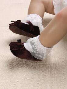 Infant & Toddler Solid Color Flat Shoes - Coffee Brown - View 7