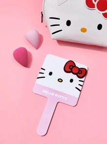 HELLO KITTY AND FRIENDS | SHEIN Espejo De Mano Con Diseño De Gato Rosa Lindo - Rosa - Ver 3