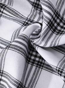 SHEIN Essnce Kẻ sọc Váy sơ mi - Nhiều màu - Xem 4