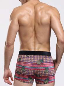 Calzoncillos Tipo Bóxer Con Estampado Completo Para Hombre