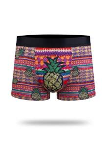 Calzoncillos Tipo Bóxer Con Estampado Completo Para Hombre
