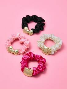 HELLO KITTY AND FRIENDS | SHEIN 4 件光滑柔软金色发带