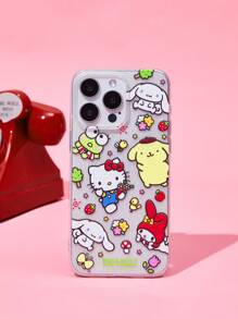 HELLO KITTY AND FRIENDS | SHEIN Cute Cartoon Clear Phone Case, Compatible With IPhone - Clear - View 4