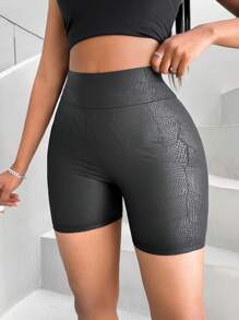 VaVaBold 短款打底褲 - 黑色 - 查看 3