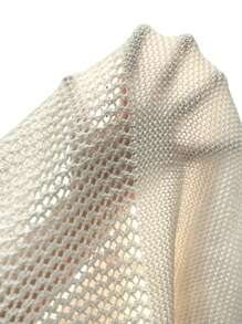 Flirla Women's Hollow Out Knitted Drop Shoulder Sweater  Fall Winter Outfit