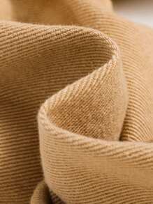 SHEIN Pantalones Vaqueros Con Letras Impresas De Dibujos Animados Para Niños - Caqui - Ver 6