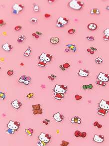 HELLO KITTY AND FRIENDS | SHEIN 卡通圖案可愛指甲貼紙套裝 - 彩色 - 查看 8