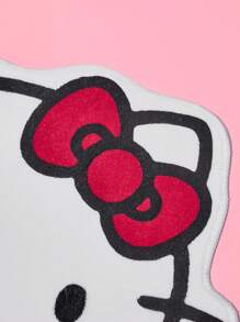 HELLO KITTY AND FRIENDS | SHEIN Cute Hello Kitty Patterned Rug - Red and White - View 5