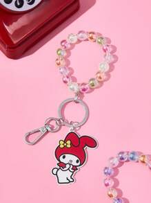 HELLO KITTY AND FRIENDS | SHEIN Colorful Beaded Keychain - Multicolor - View 4