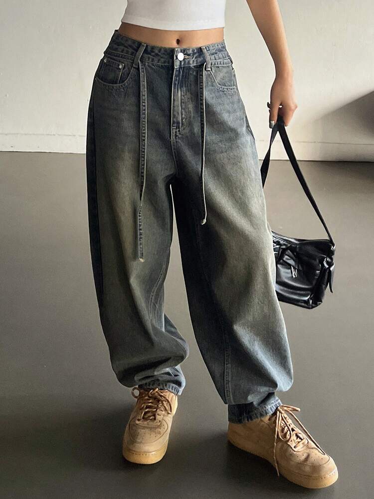 Women'S Loose Fit Casual Jeans