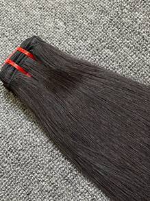 1pc Super Double Drawn Bone Straight Hair Extensions Human Hair Weave - SNatural - View 6