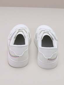 兒童四色線條設計帶裝運動鞋 - 白色 - 查看 2
