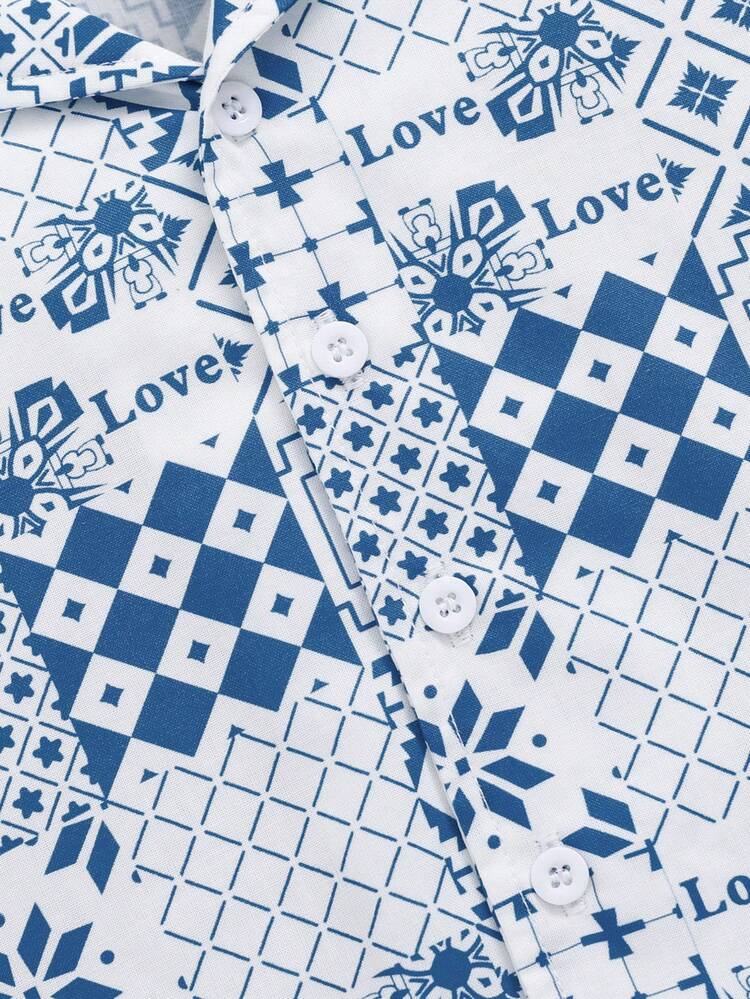 Unisex Baby Plaid Pattern Turn-Down Collar Cardigan And Shorts Casual Set