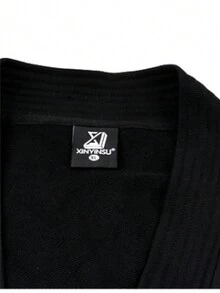 男式 New Factor 复古风格长袖开衫 - 黑色 - 查看 3