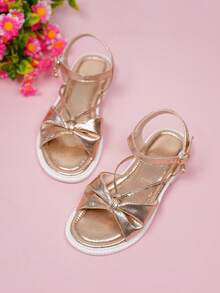 珍情侶式時尚透氣學生涼鞋 - 金色 - 查看 4