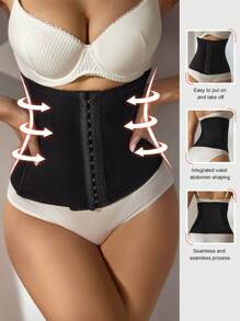 女士純色腰帶 - 黑色 - 查看 3