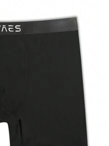 Men's Letter Printed Boxer Briefs , 5 Pcs - Multicolor - View 4