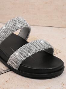 SHUZIA Women's Wedge Heel Platform Sandals - Silver - View 5